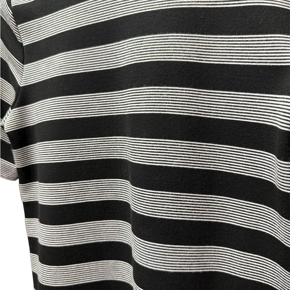 GAP Womens Black White Striped T Shirt Dress XS Short Sleeve Casual - Picture 2 of 9